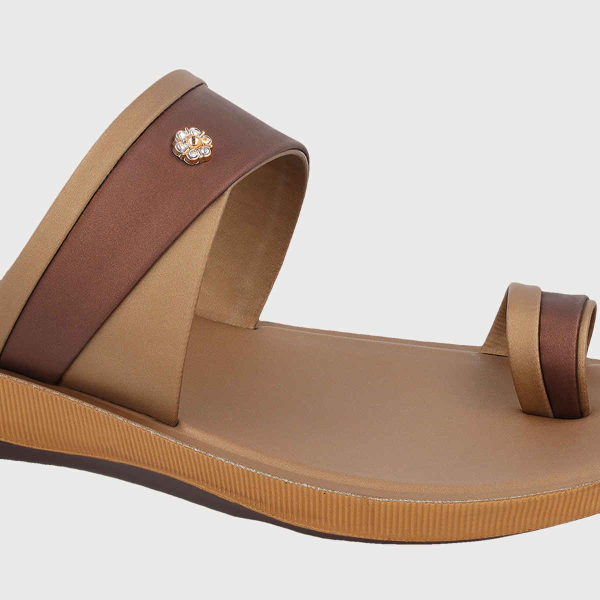 Walkaroo Women's Daily Wear Sandals-WE2358 Brass UK8