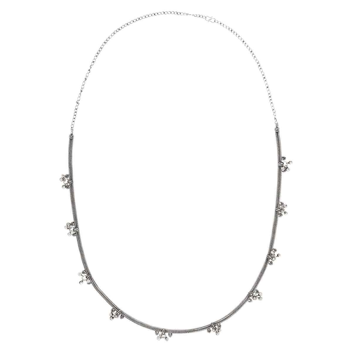 Teejh Teejh Menaka Silver Oxidised Ghungroo Kamarbandh