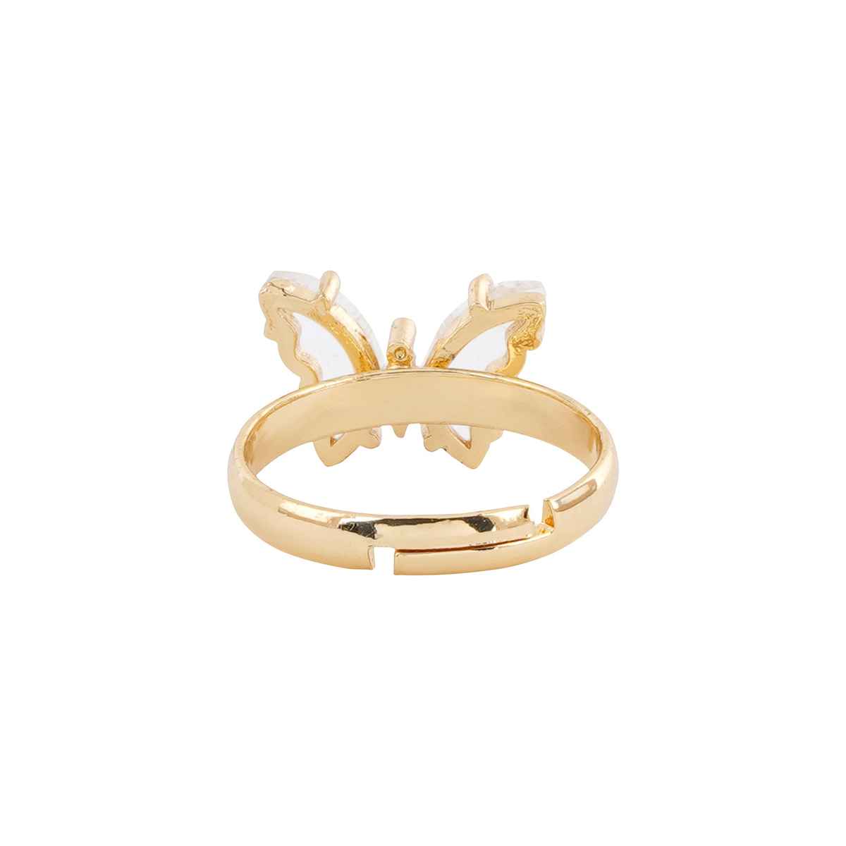 Joker & Witch Mabel Butterfly White Stone Ring