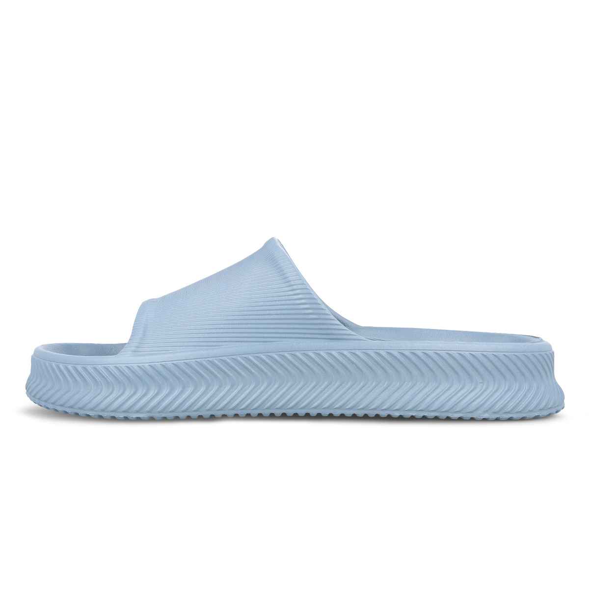 Walkaroo Men's Flip-Flop Sliders - WC8737 Aqua Blue UK10