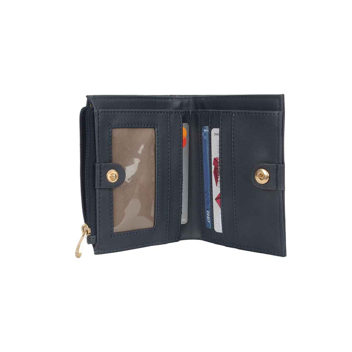 Baggit India Pvt Ltd | Women Small Blue Two Fold Wallet