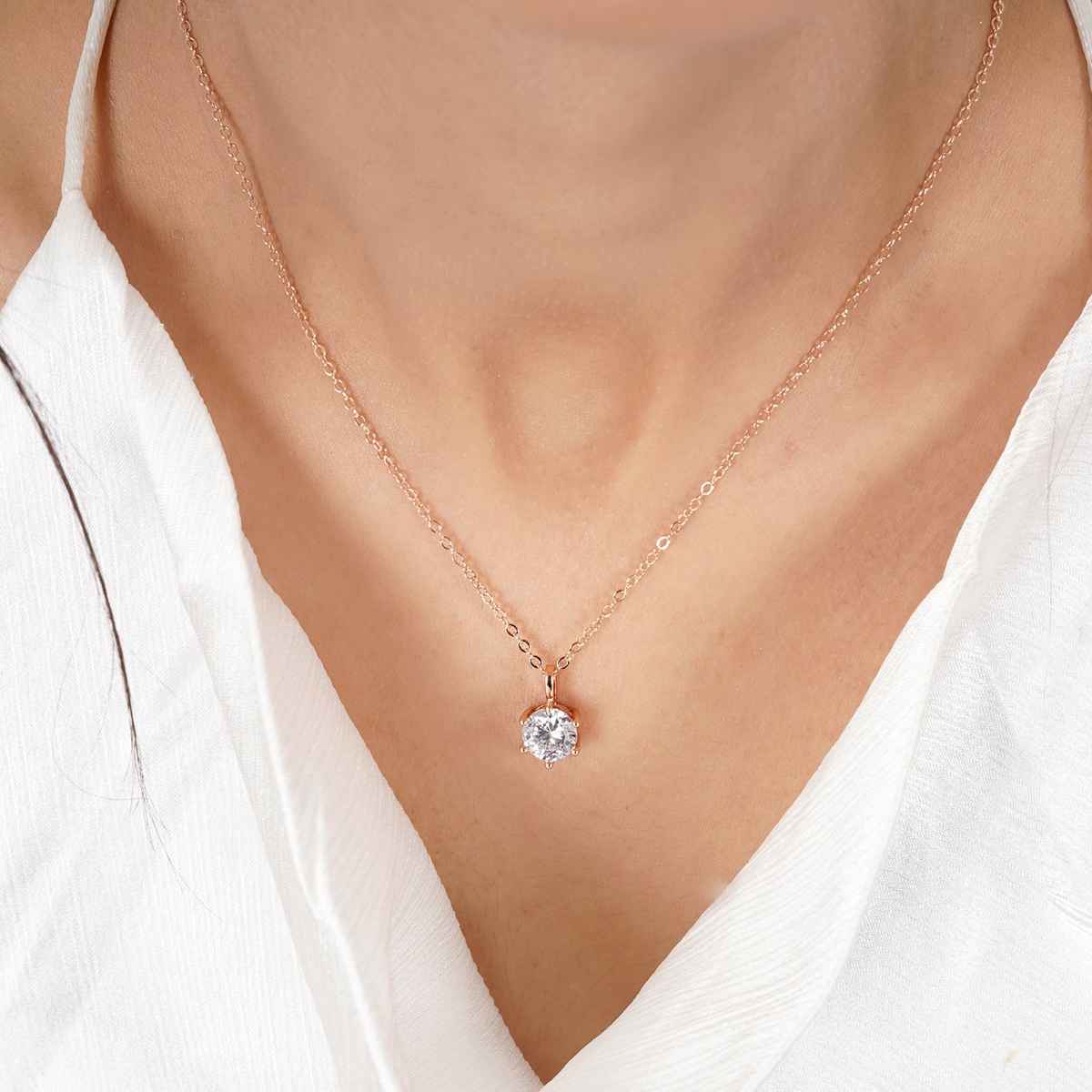 Joker & Witch Zelda Rosegold Rhinestone Necklace