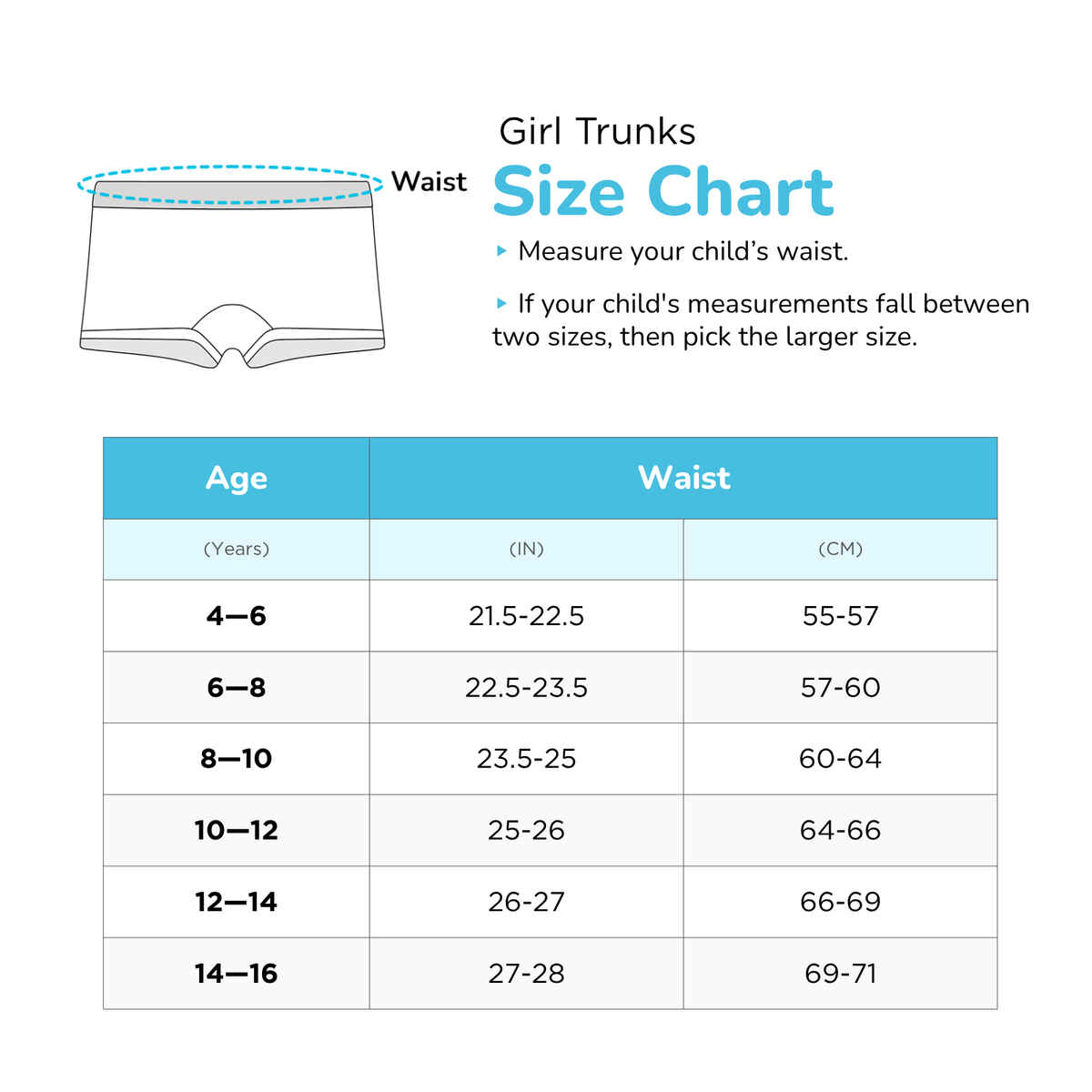 Plan B Girls Cotton Boyshorts | Stretchable, Snug-Fit | Tulip - 14-16 Yrs