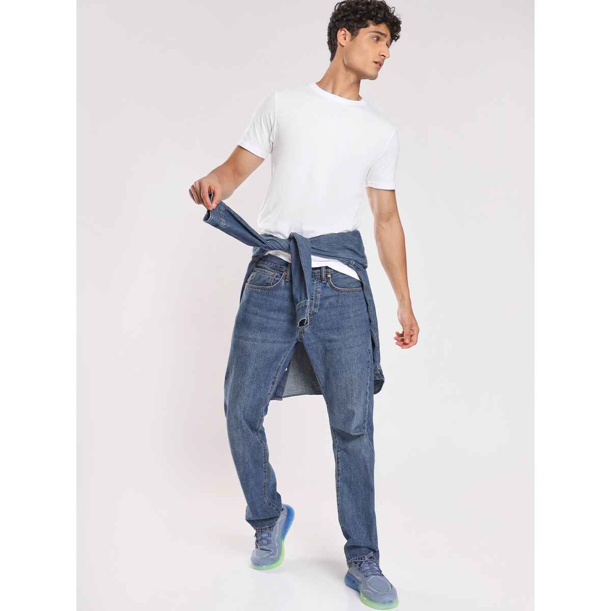 Nobero Men's Plain Classic Fit T-shirt | White - L