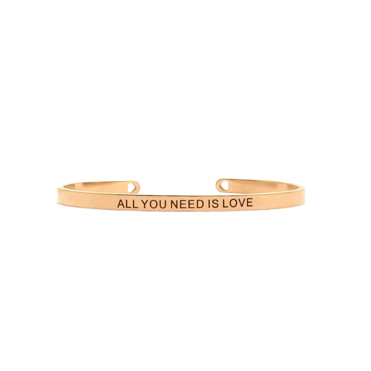 Joker & Witch All You Need Is Love Rose Gold Mantra Band