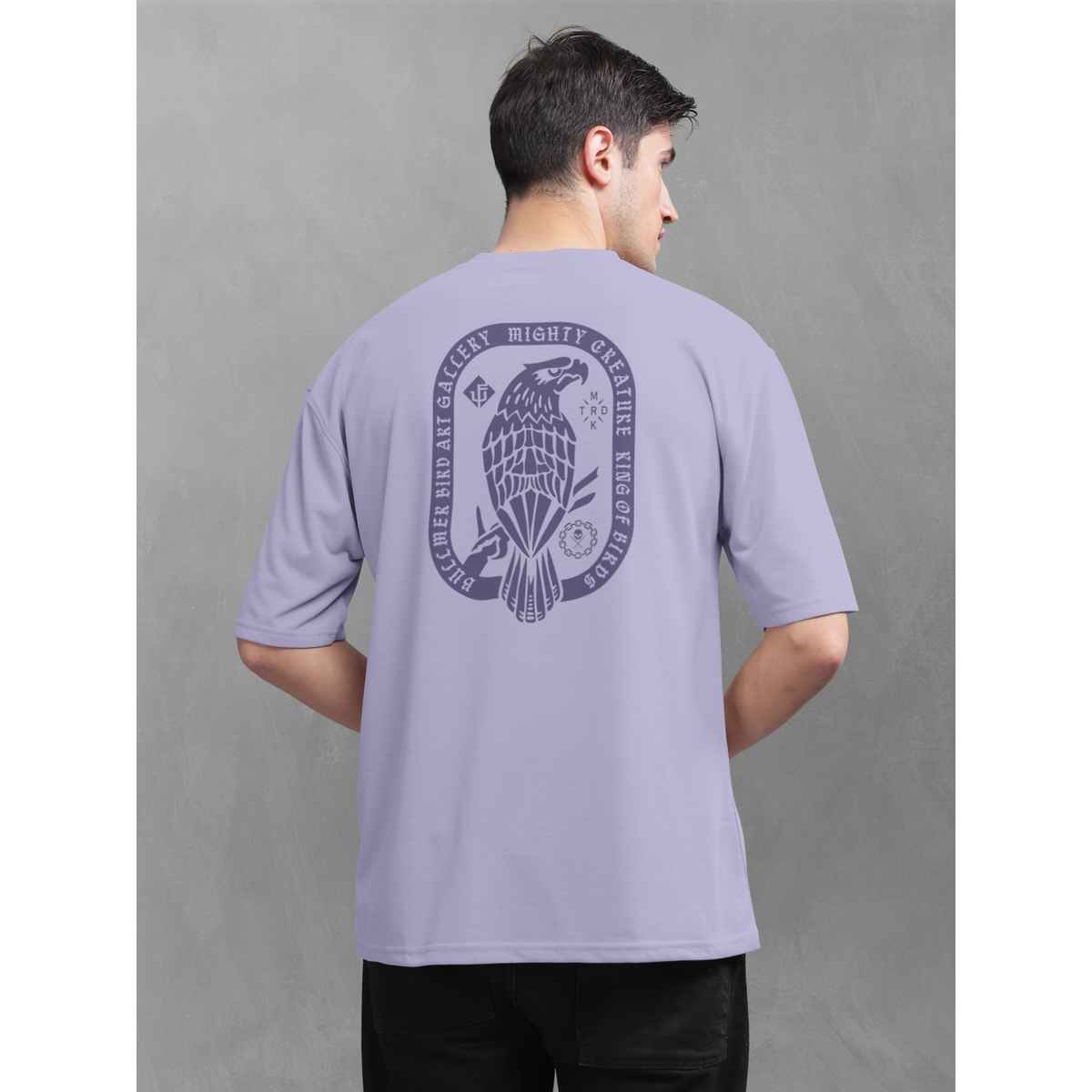 Bullmer Men's T-shirt Round Neck Printed | Purple | M