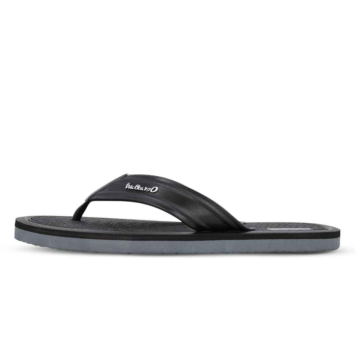Walkaroo Men's Dailywear Hawai | HG190 Black Grey | UK 10