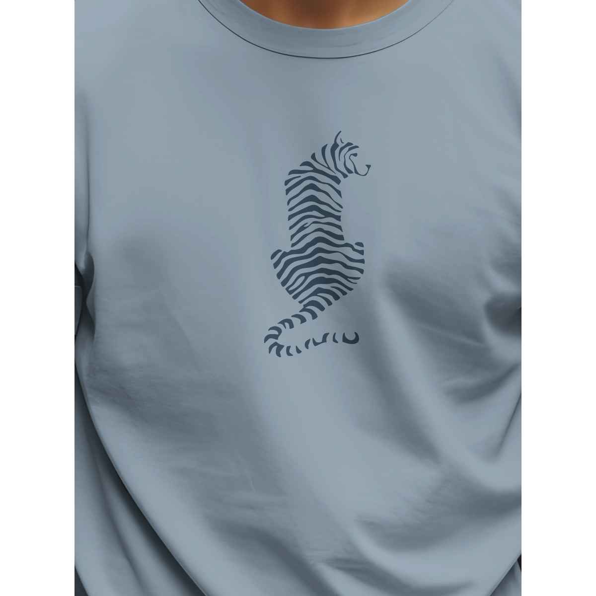 Bullmer Men T-shirt Round Neck Printed | Multicolor | M