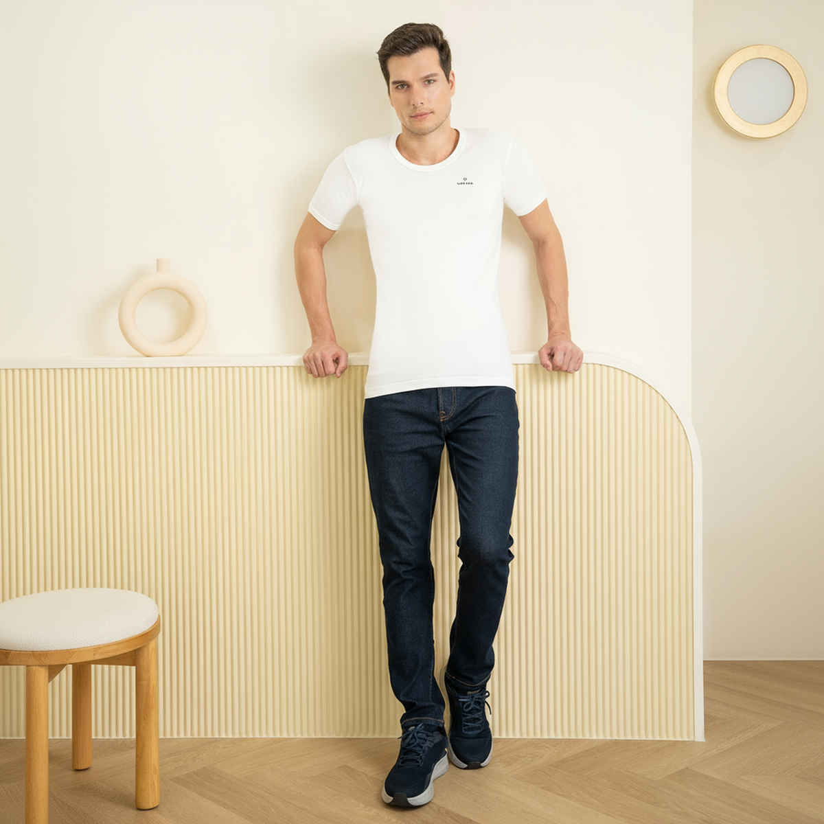 Lux Cozi Ultra Soft Pure Cotton Round Neck | Sleeve Vest | White | XL | Pack Of 2