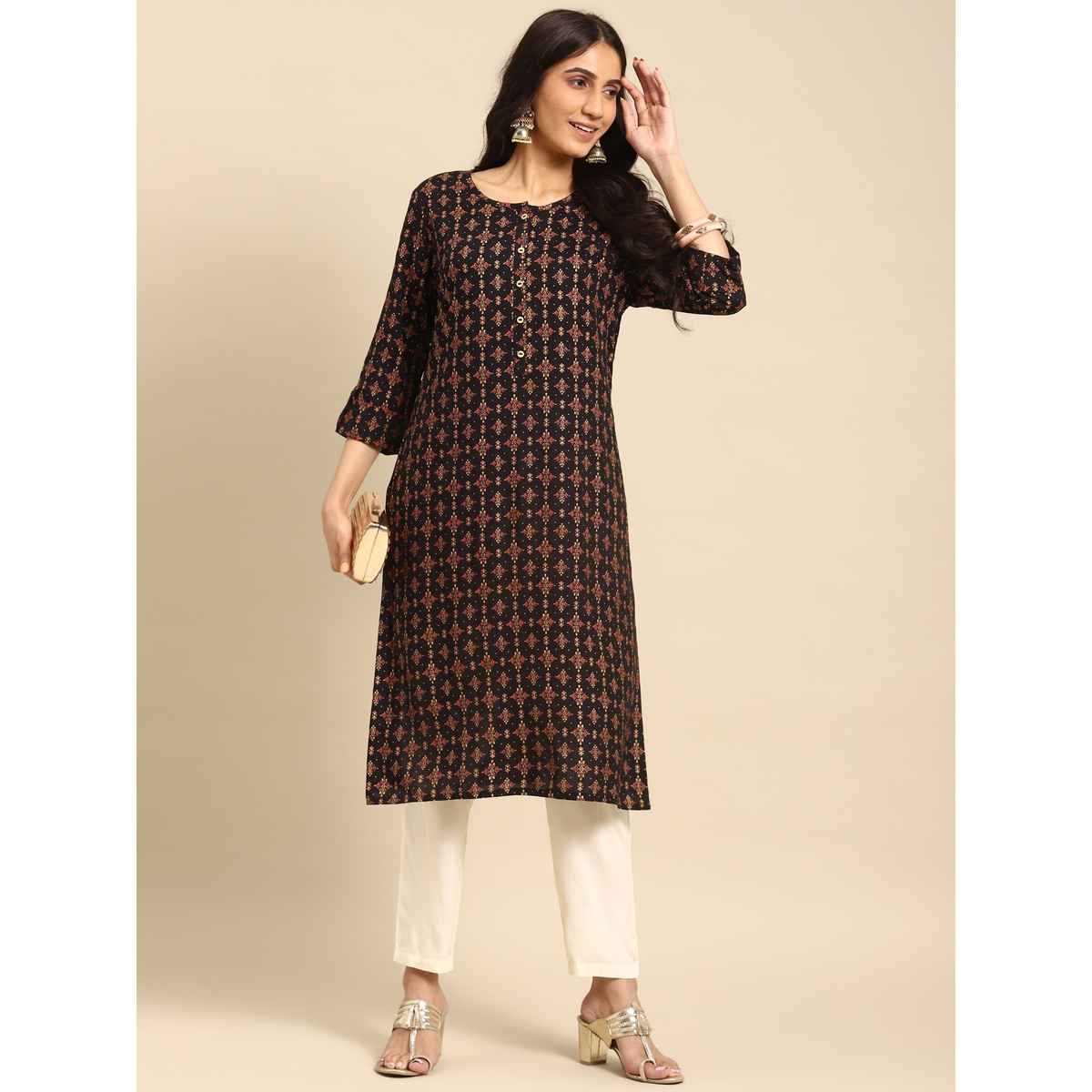 Rangita Women Ankle Length Straight Pant - Solid | Rayon | White | L