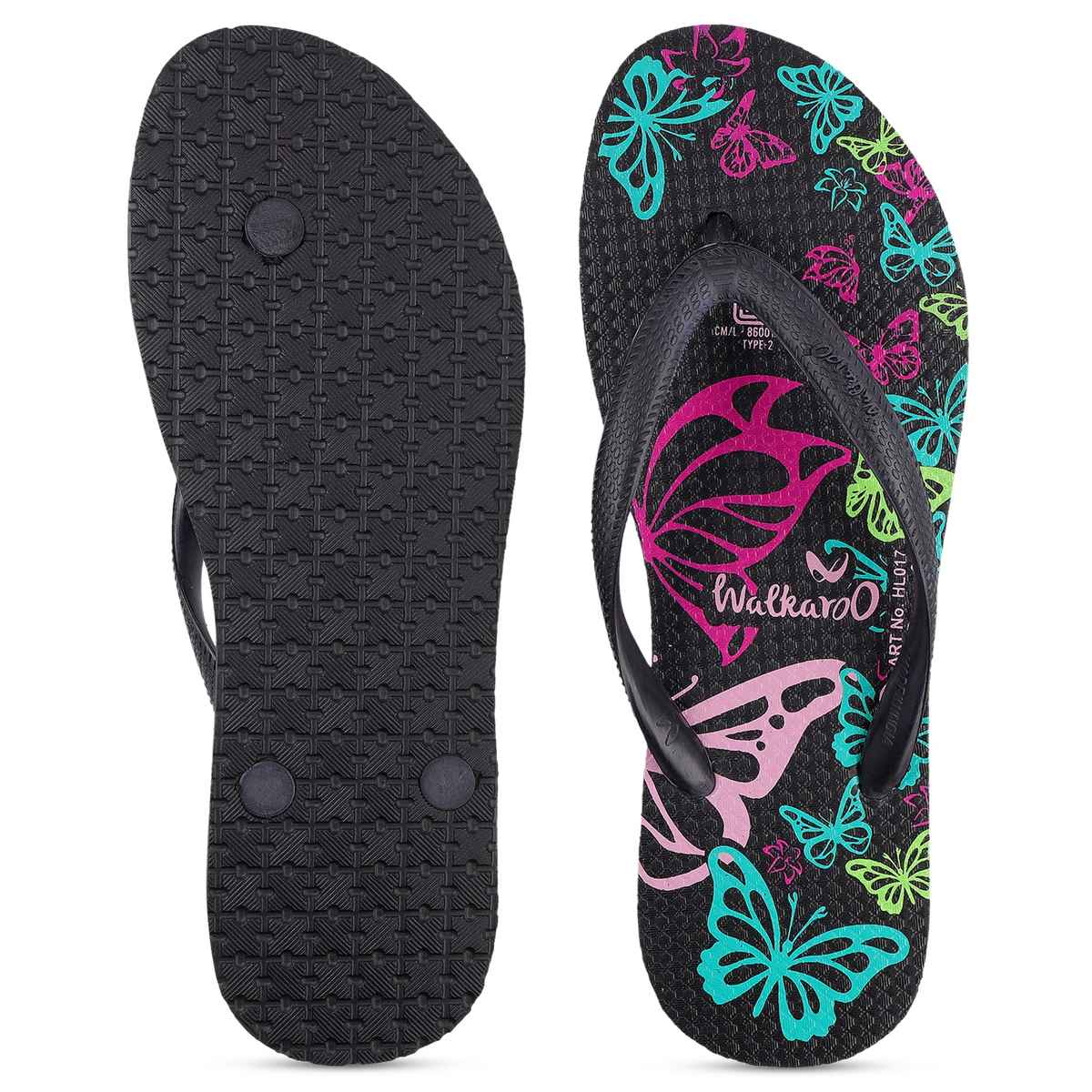 Walkaroo Women's Dailywear Hawai | HL017 Black | UK 8