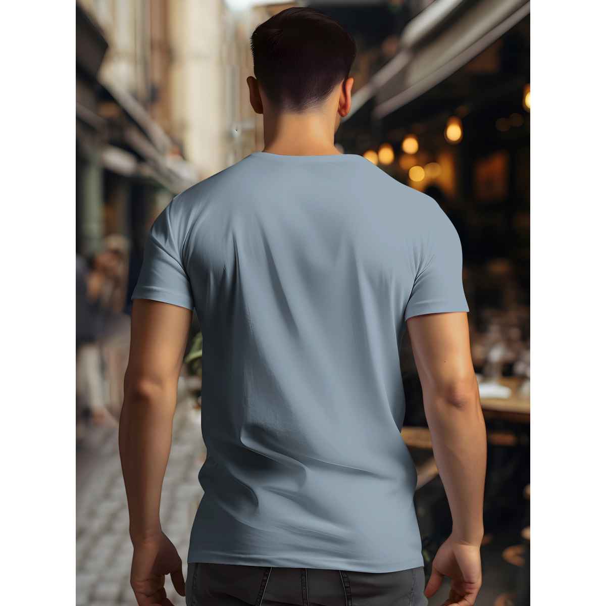 Bullmer Men's T-shirt Round Neck Printed | Multicolor | XL