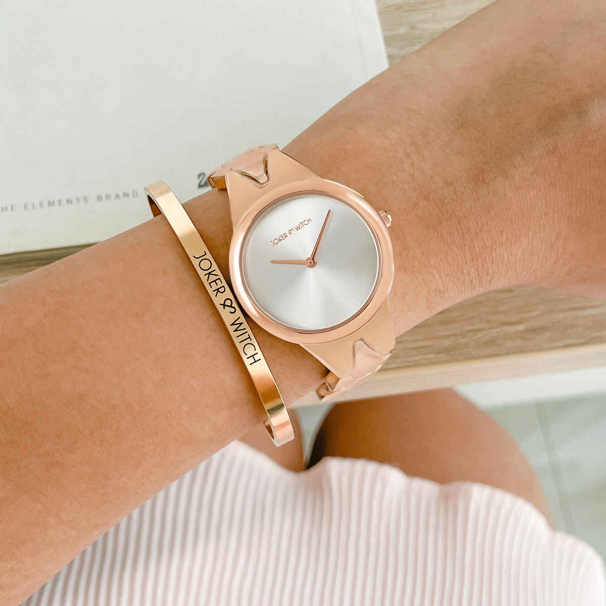 Joker & Witch Rudich Rosegold Watch Bracelet Stack | JWBS790