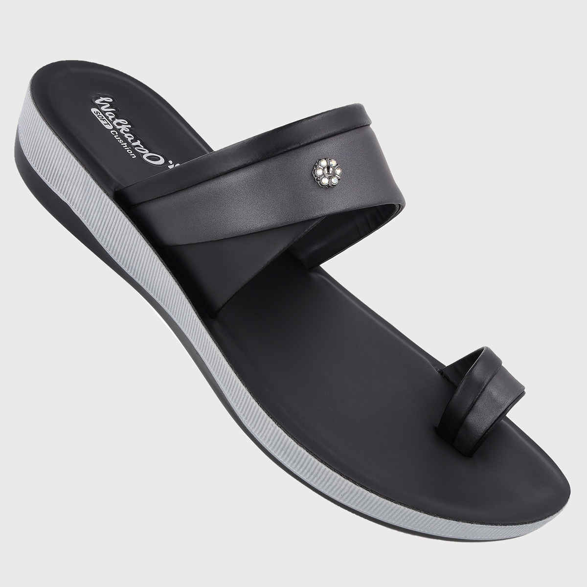 Walkaroo Women's Daily Wear Sandals-WE2358 Black UK6