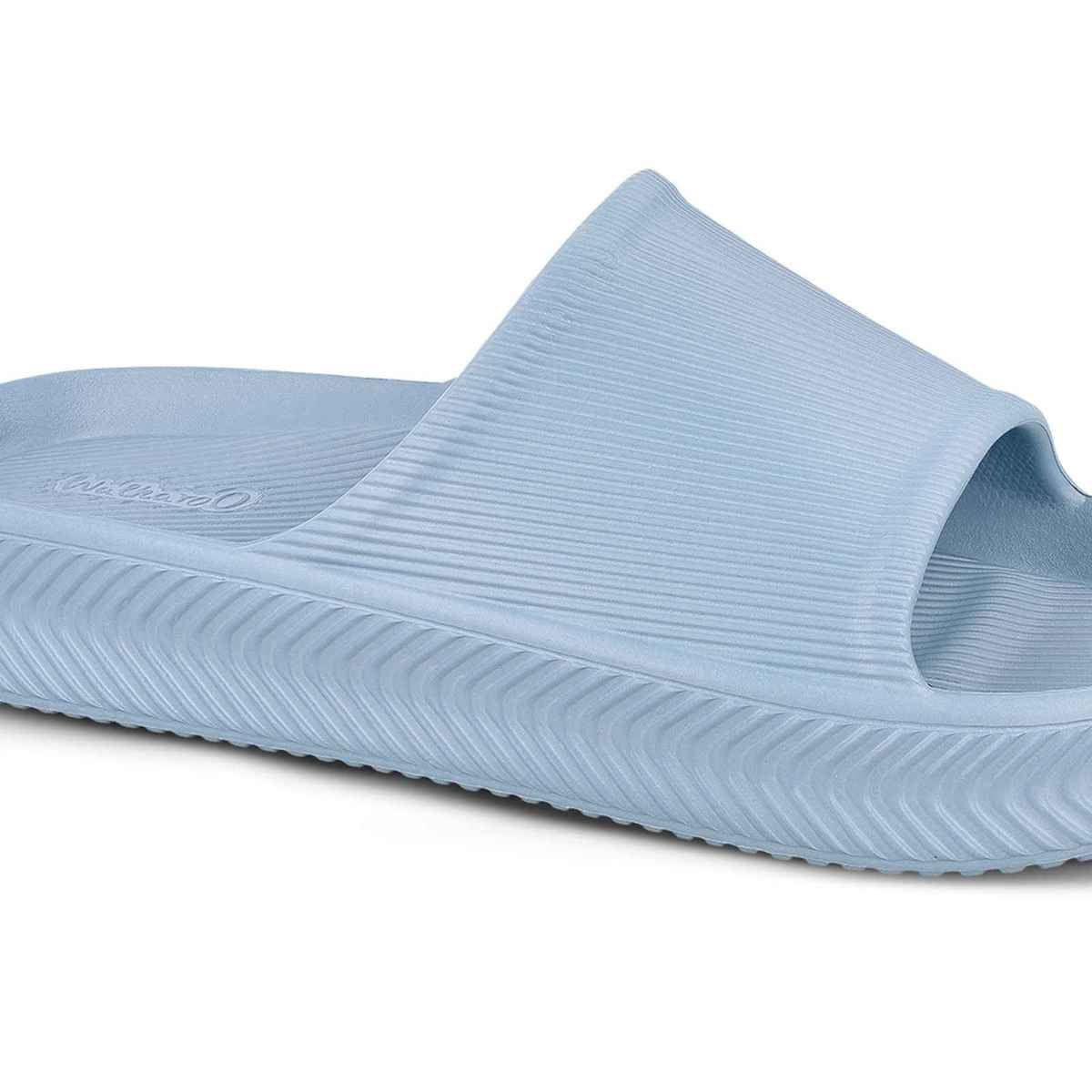 Walkaroo Men's Flip-Flop Sliders - WC8737 Aqua Blue UK6