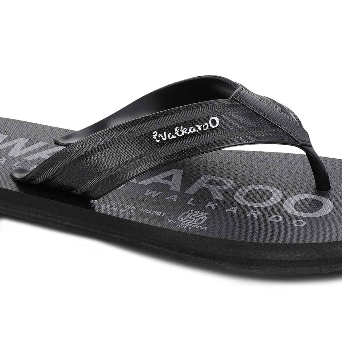 Walkaroo Men's Dailywear Hawai | HG201 Black | UK 9