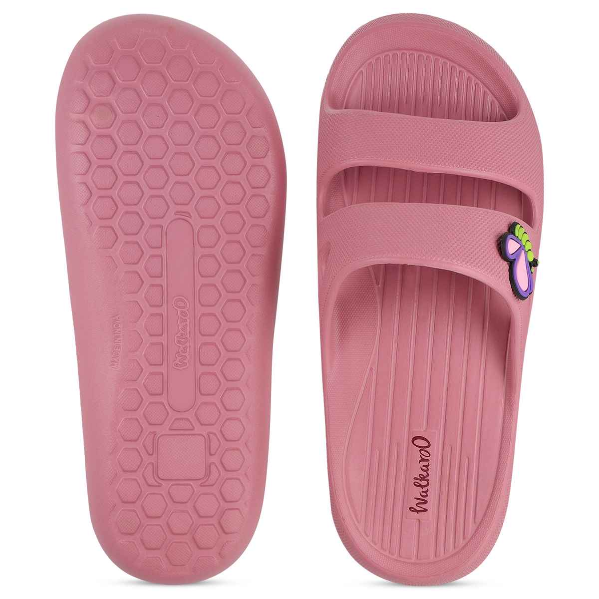 Walkaroo Women's Flip Flop - WC8920 Dark Pink UK8