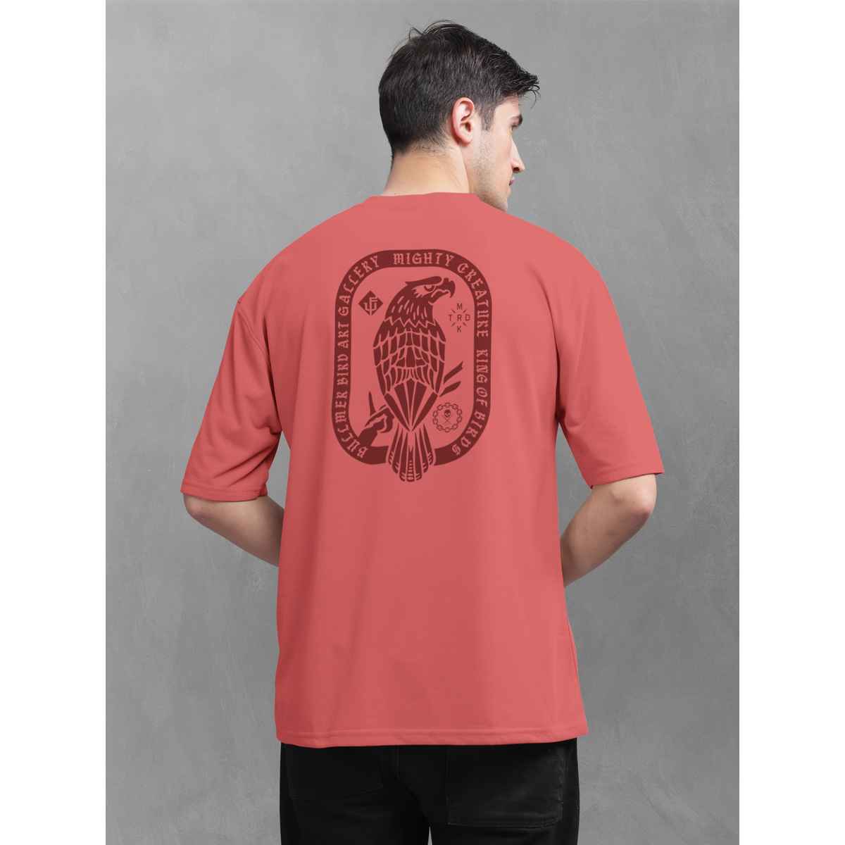 Bullmer Men T-shirt Round Neck Printed | Red | XL