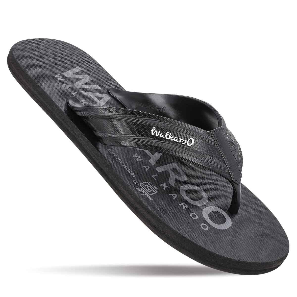 Walkaroo Men's Dailywear Hawai | HG201 Black | UK 9