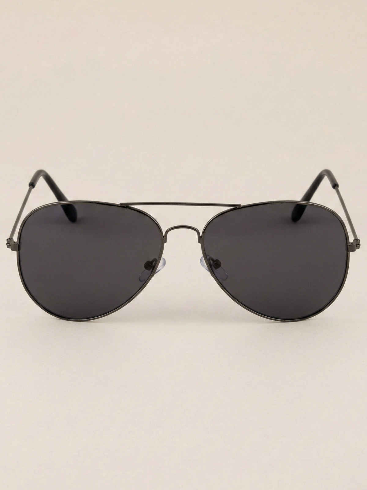 NuVew Unisex Aviator Sunglasses | Gun | Large