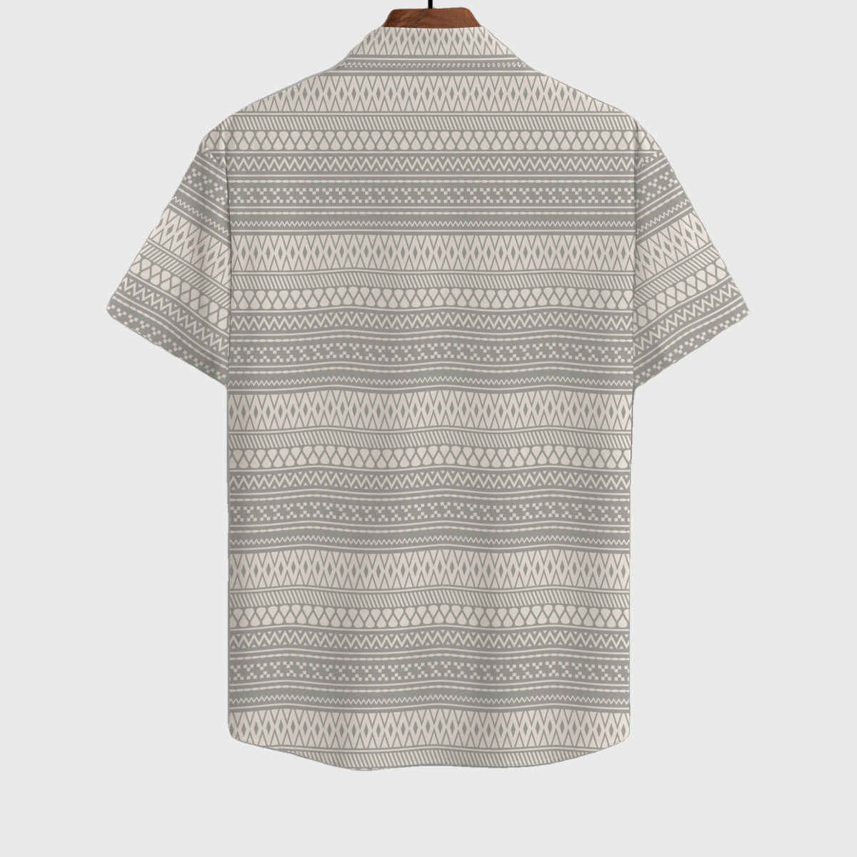 Bullmer Men's Trendy Regular Fit Printed Causal Shirt | Grey - L
