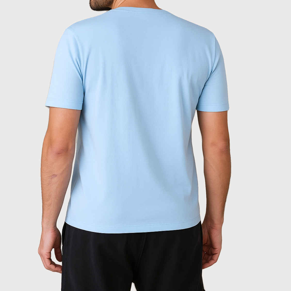 EQL Unisex Select Cotton Lycra T-Shirt | Light Blue - M