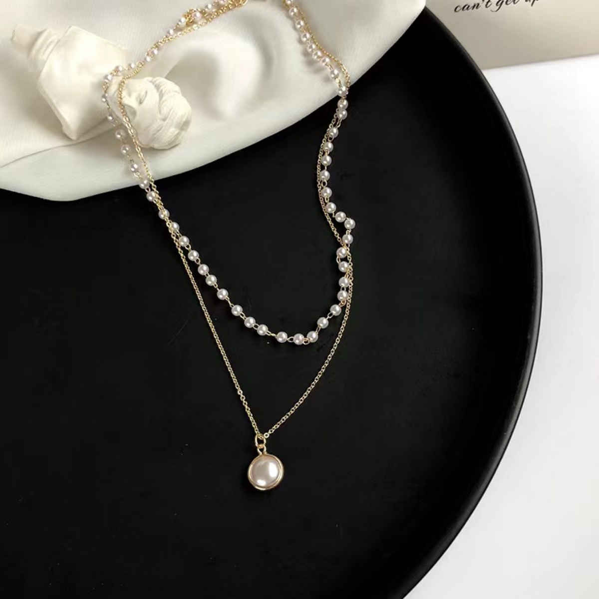 Beautynx Pearl Harmony Layered Necklace | Gold | BNX-NK-0012