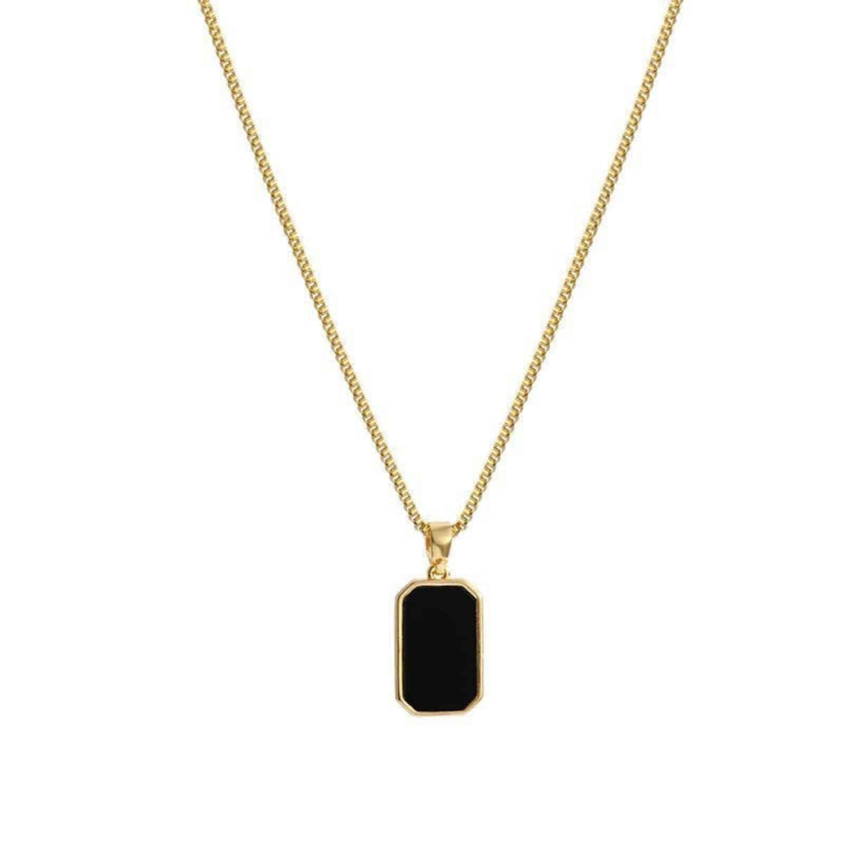 Beautynx Onyx Aura Pendant Necklace | Gold | BNX-NK-0011