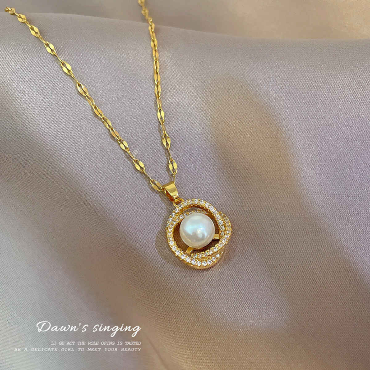 Beautynx Celestial Pearl Galaxy Necklace | Gold | BNX-NK-0020