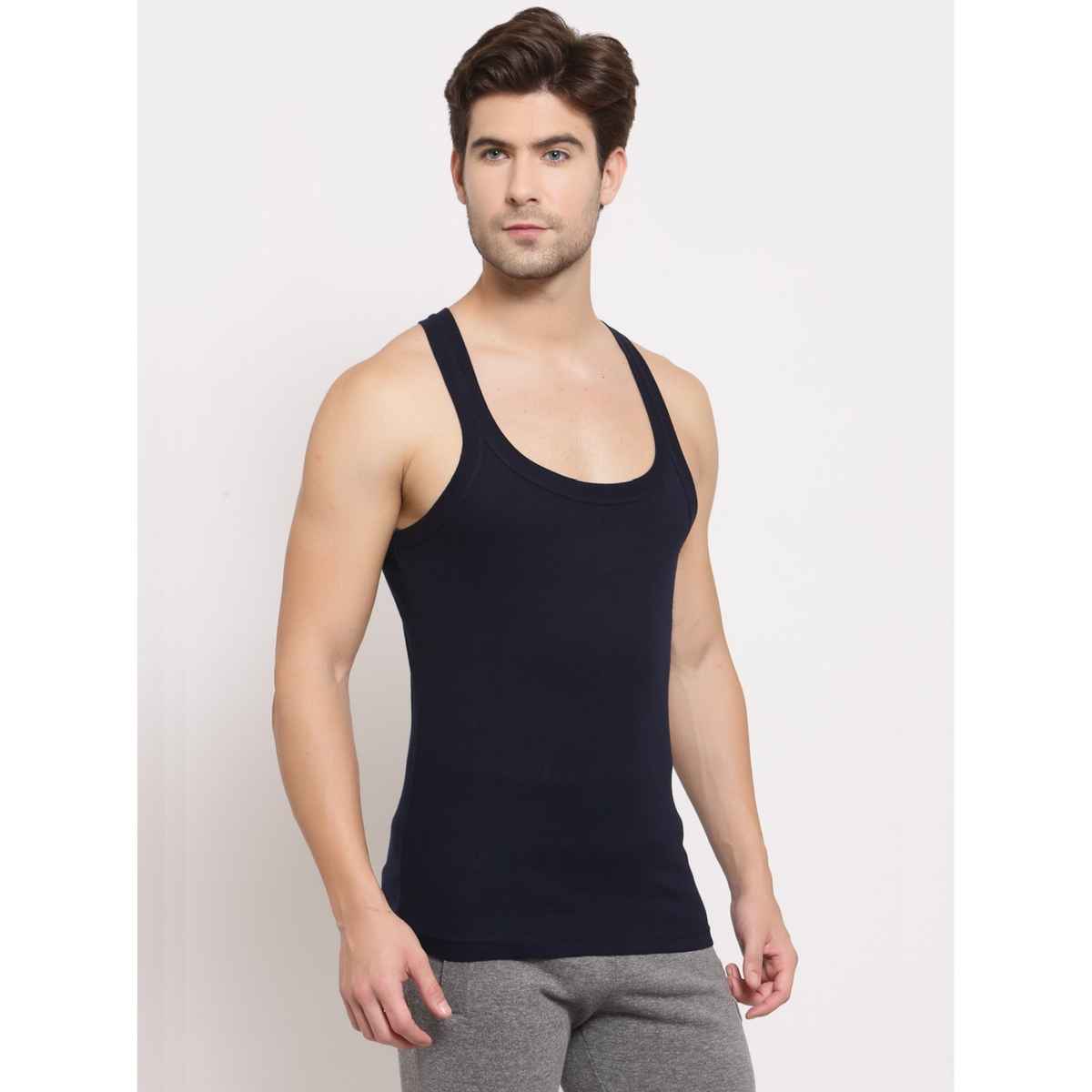 Sporto Pack Of 1 Men Vest | Navy - XL
