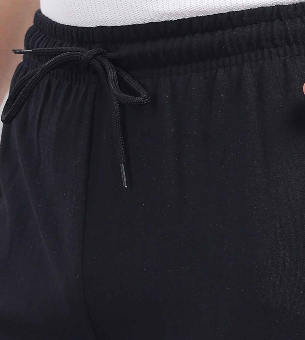 Springman Men's Solid Cotton Rich French Terry Baggy Track Pant | Black - 2XL