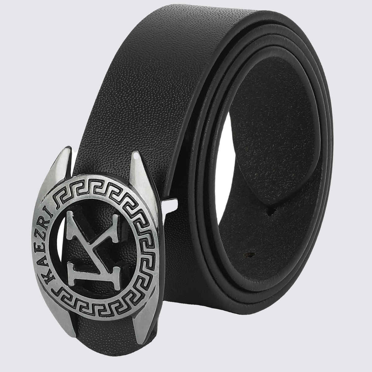 Kaezri Genuine Leather Black Belt for Men With Imported Buckle | Kzblddcb 36