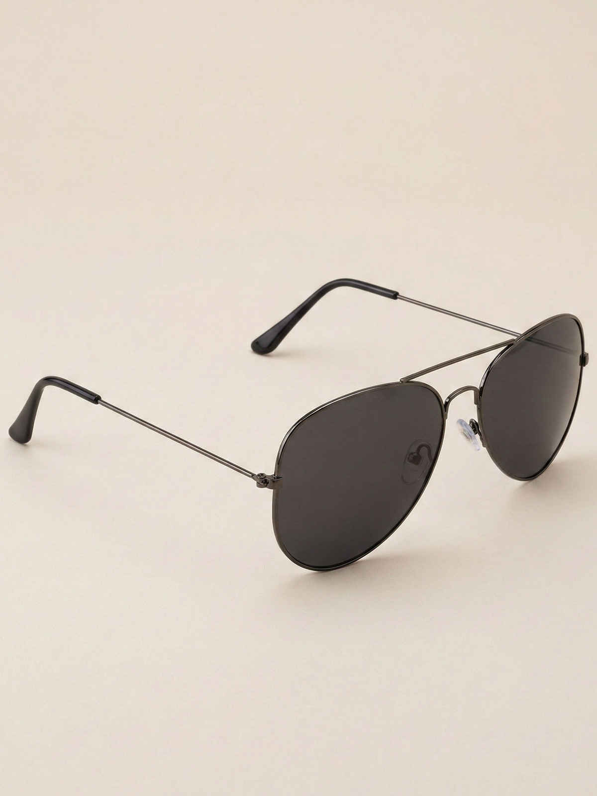 NuVew Unisex Aviator Sunglasses | Gun | Large