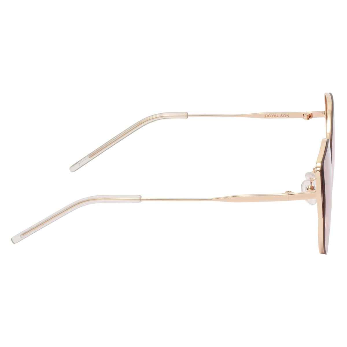 Royal Son Metal Cat Eye Sunglasses with UV Protection - CHI0055
