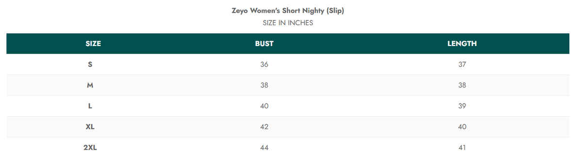Zeyo Women Cotton Night Dress Printed Brown Knee Length Night Gown 5325-BR- XXL
