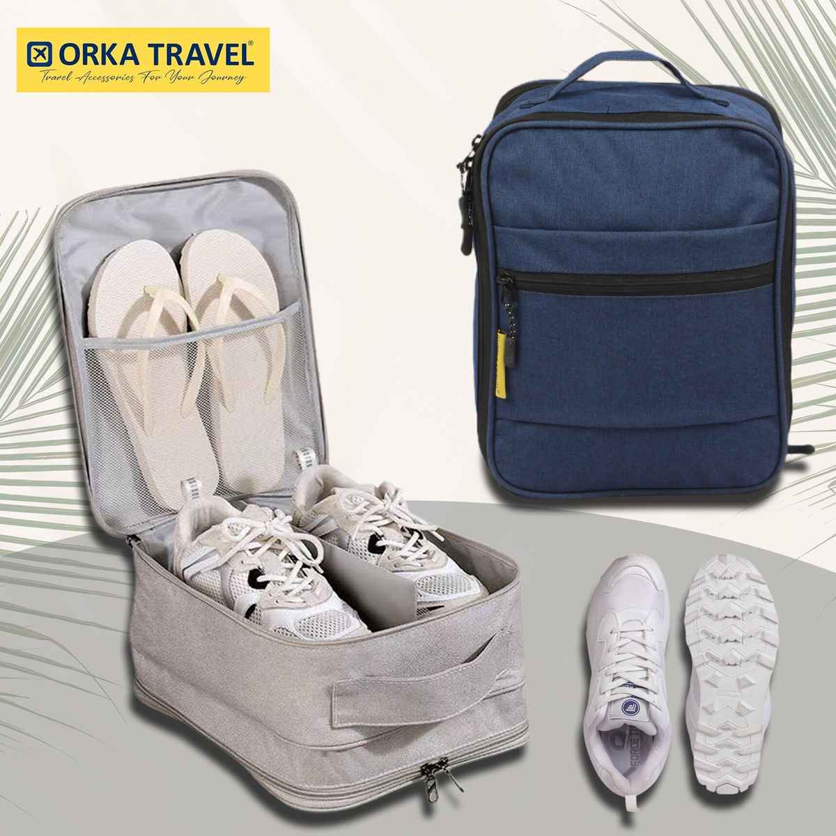 ORKA Unisex Solid 300F 6 L Travel Pouch | Blue - Free Size