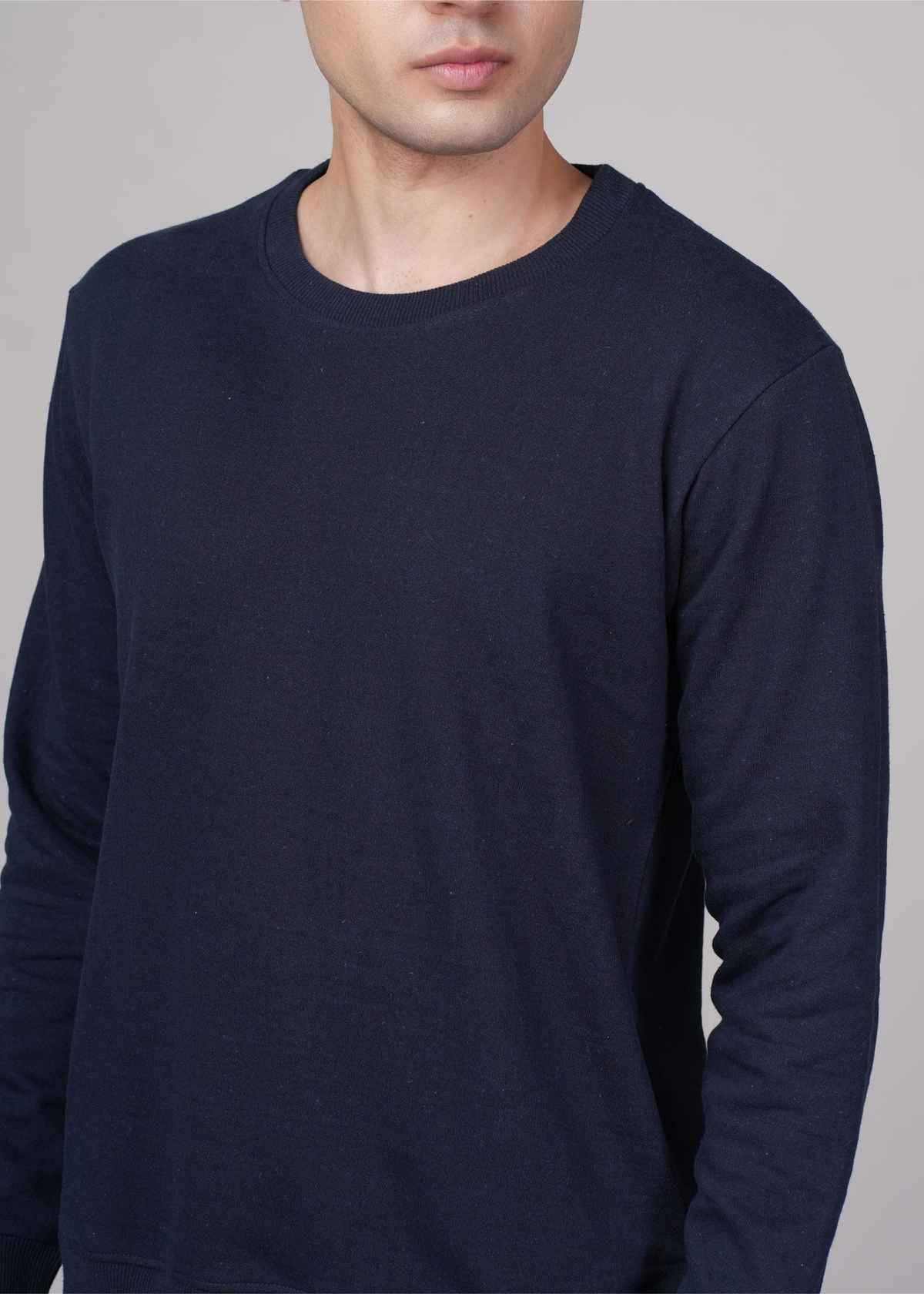 Outlaws Men's Cotton Rich Premium Sweatshirt | Navy - L