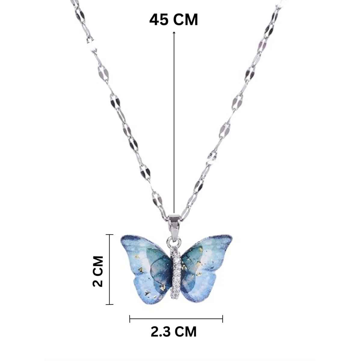Everstylish Ethereal Wings - Crystal Butterfly Necklace