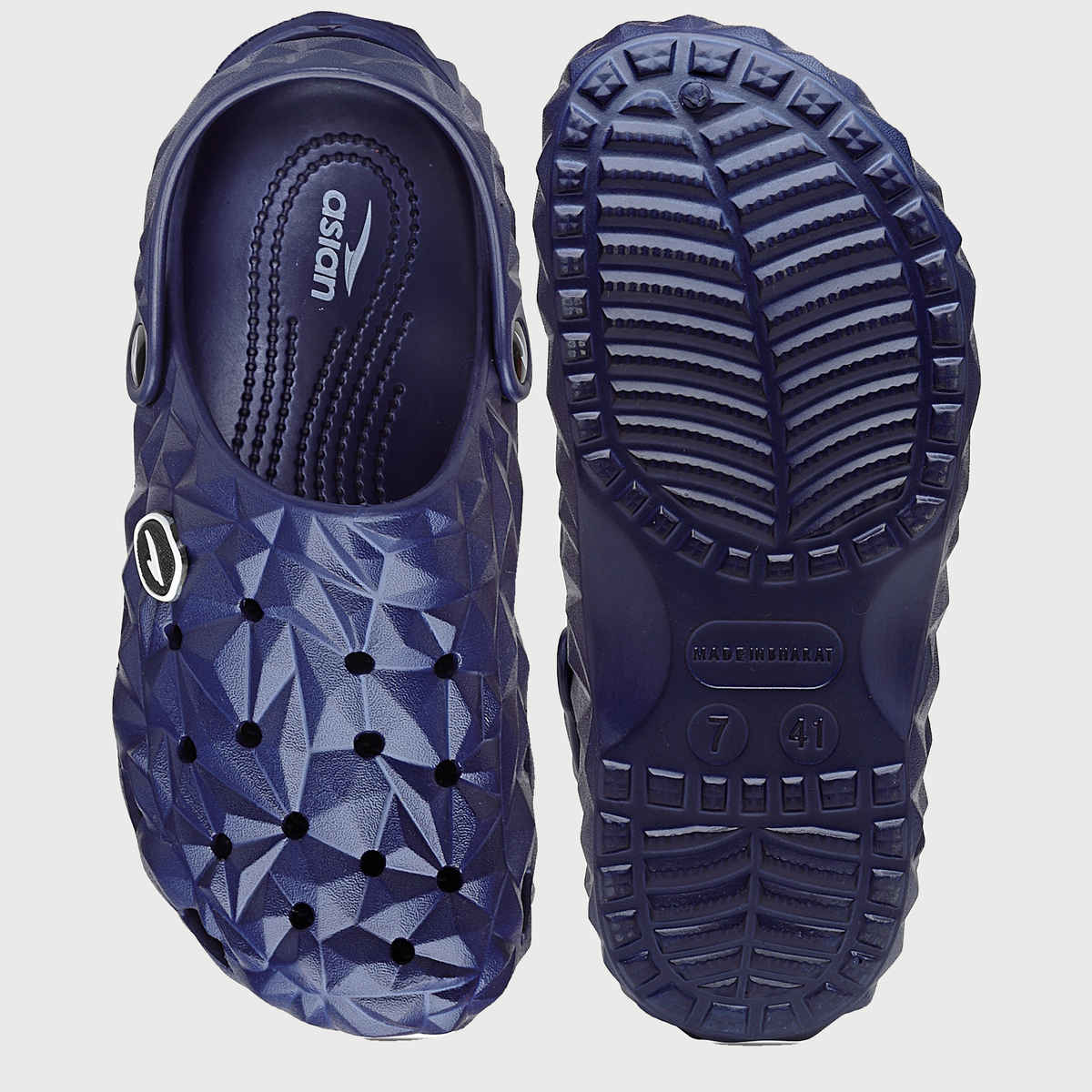 Asian Men s Agc-16 Navy Stylish Clogs | Size - 10