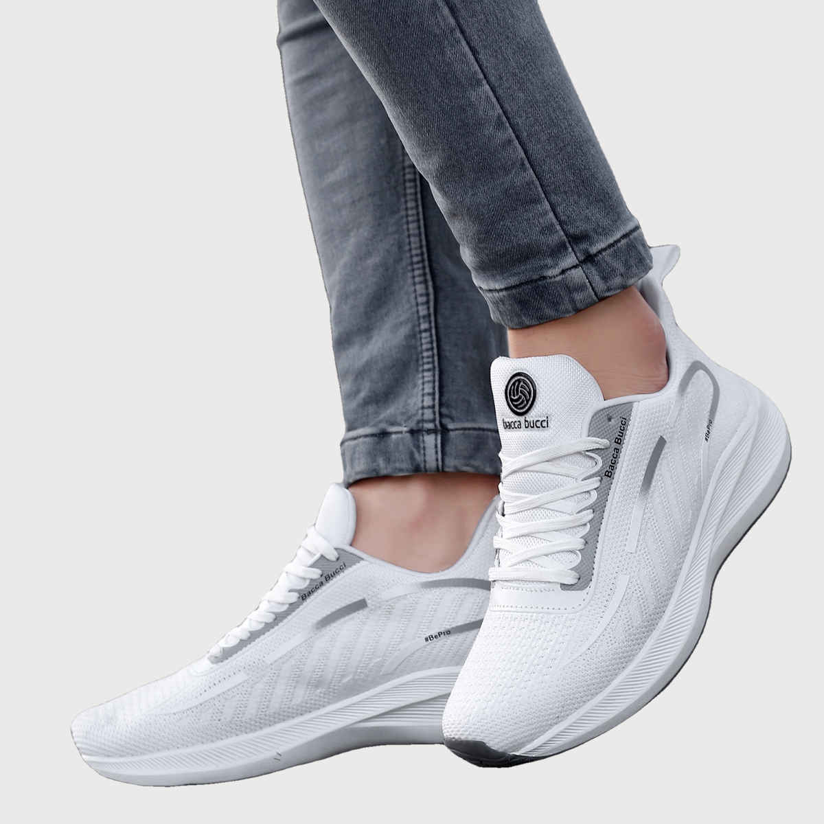 Bacca Bucci Men's Ironman Running Walking and Training Shoes | White UK - 9