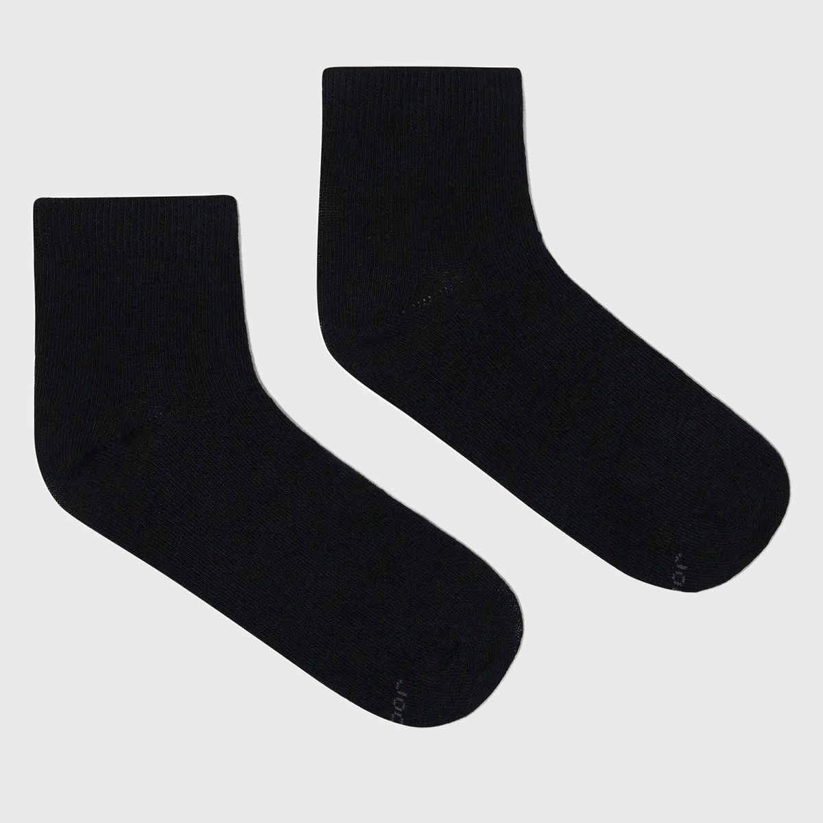 Jockey Unisex Solid Cotton, Nylon and Elastane Ankle Length Socks | Black | 11 - 12 years