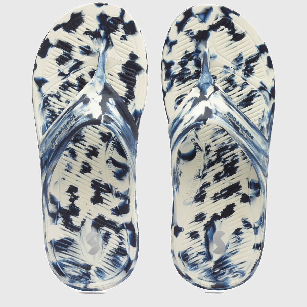 Solethreads Ortho Elite Marble Navy Flip-Flops & Slippers for Men | Size - India-UK 7
