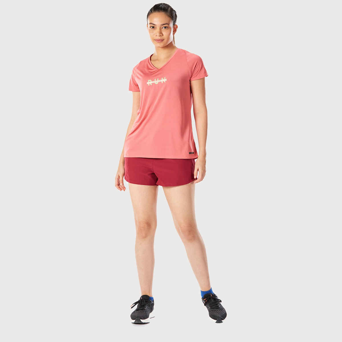 Decthlon | Kiprun WoMen's Running & Trail Running Breathable Shorts - Maroon, S