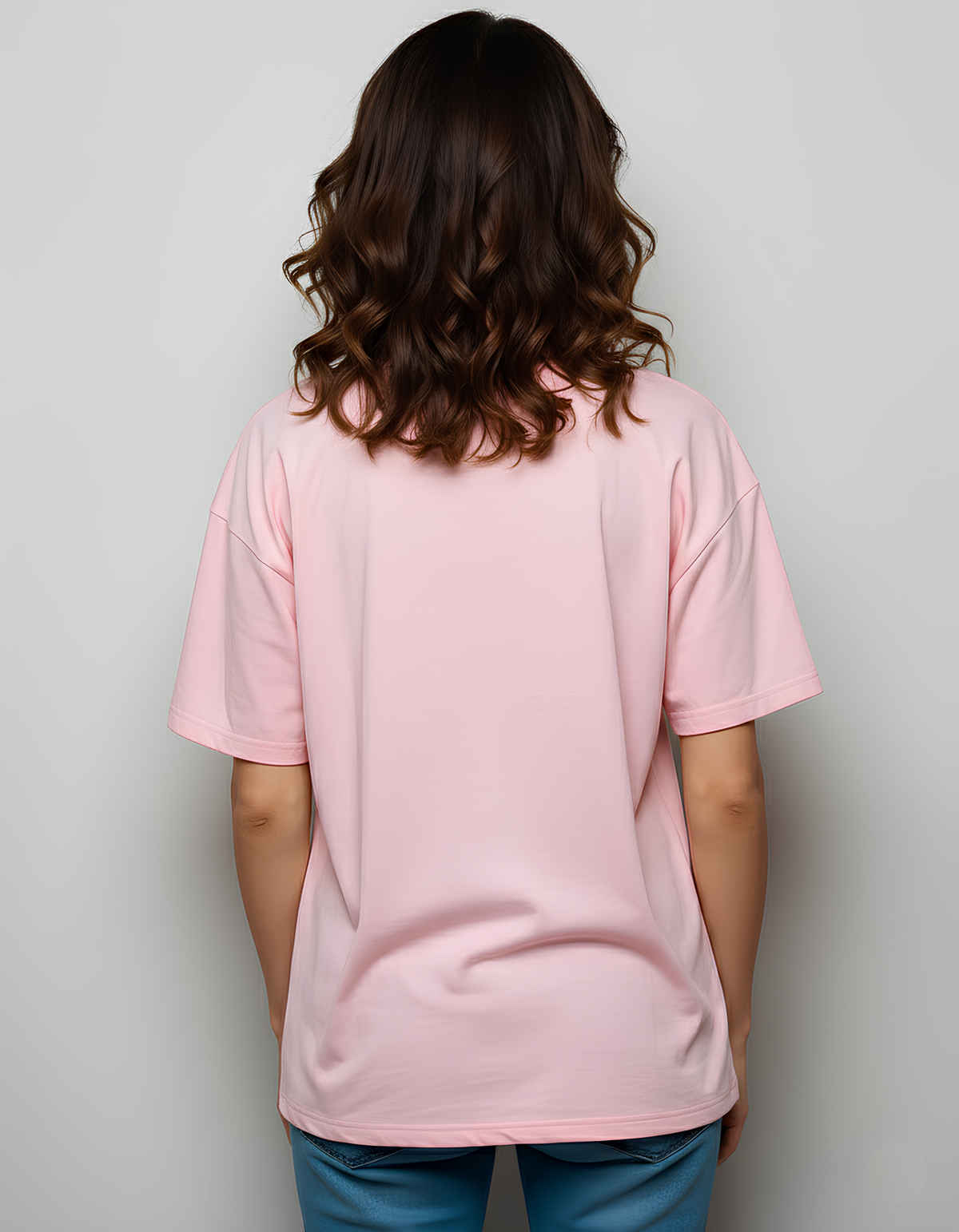 Smartees Women's Oversize Puff Printed Tshirt | Pink - M
