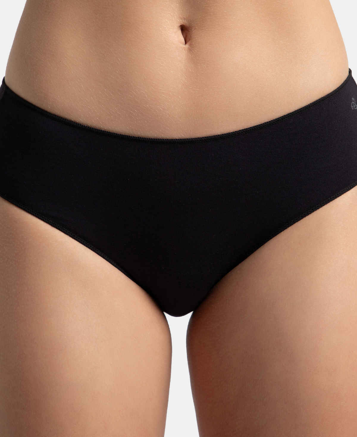Jockey 1802 Women's Micro Modal Hipster Panty | High Coverage | Black-L