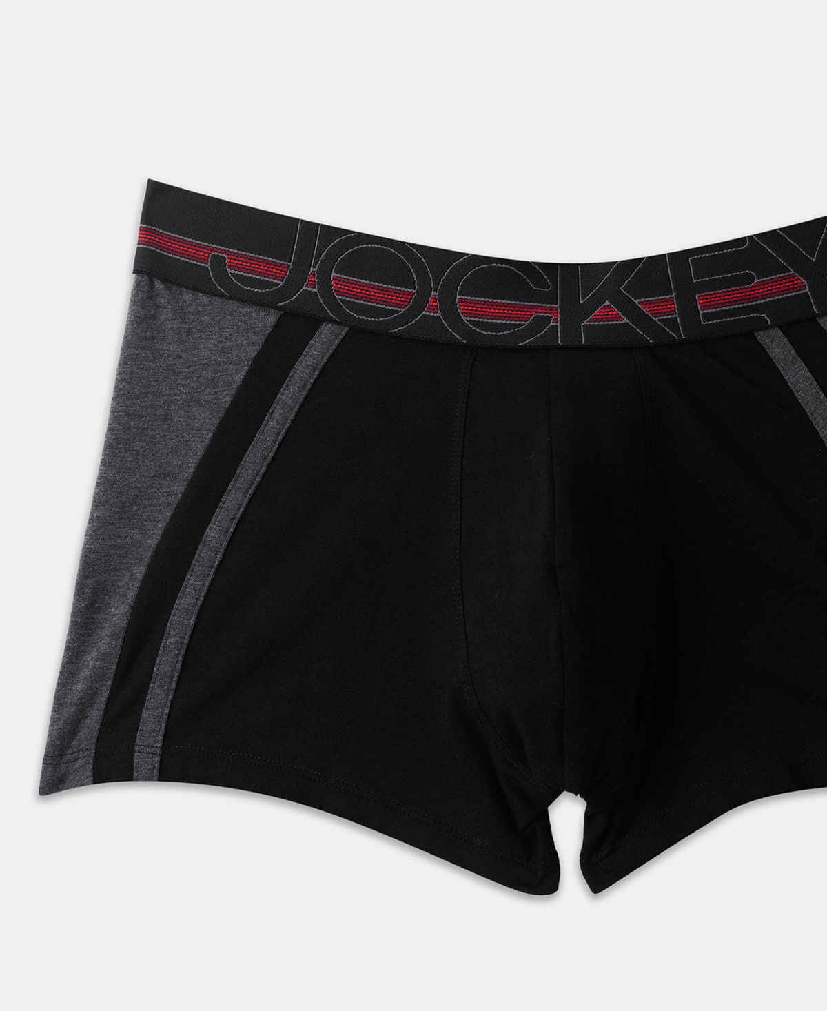 Jockey US21 Men's Super Combed Cotton Solid Trunk | Black-L