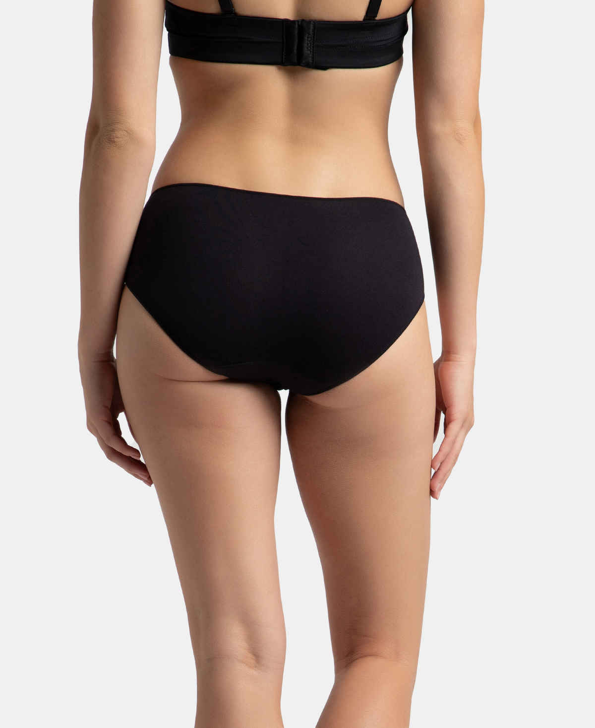 Jockey 1802 Women's Micro Modal Hipster Panty | High Coverage | Black-L