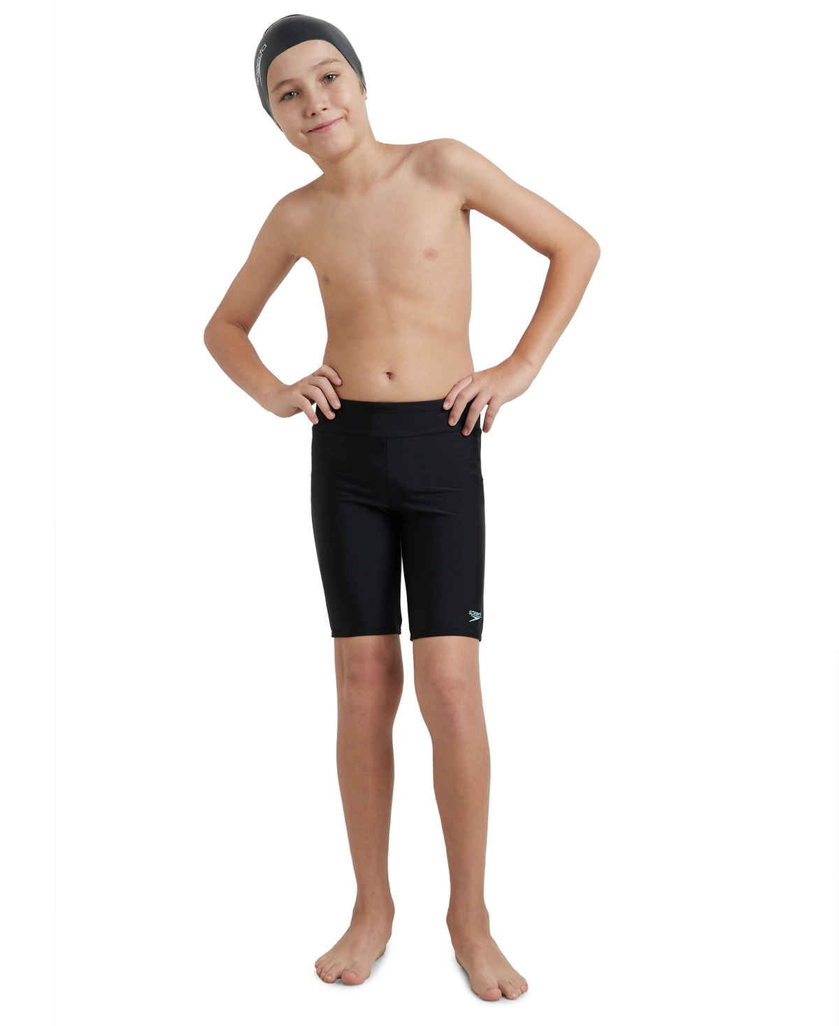 Speedo Boy's Endurance10 Essential Houston Jammer | Black | 5- 6 Year
