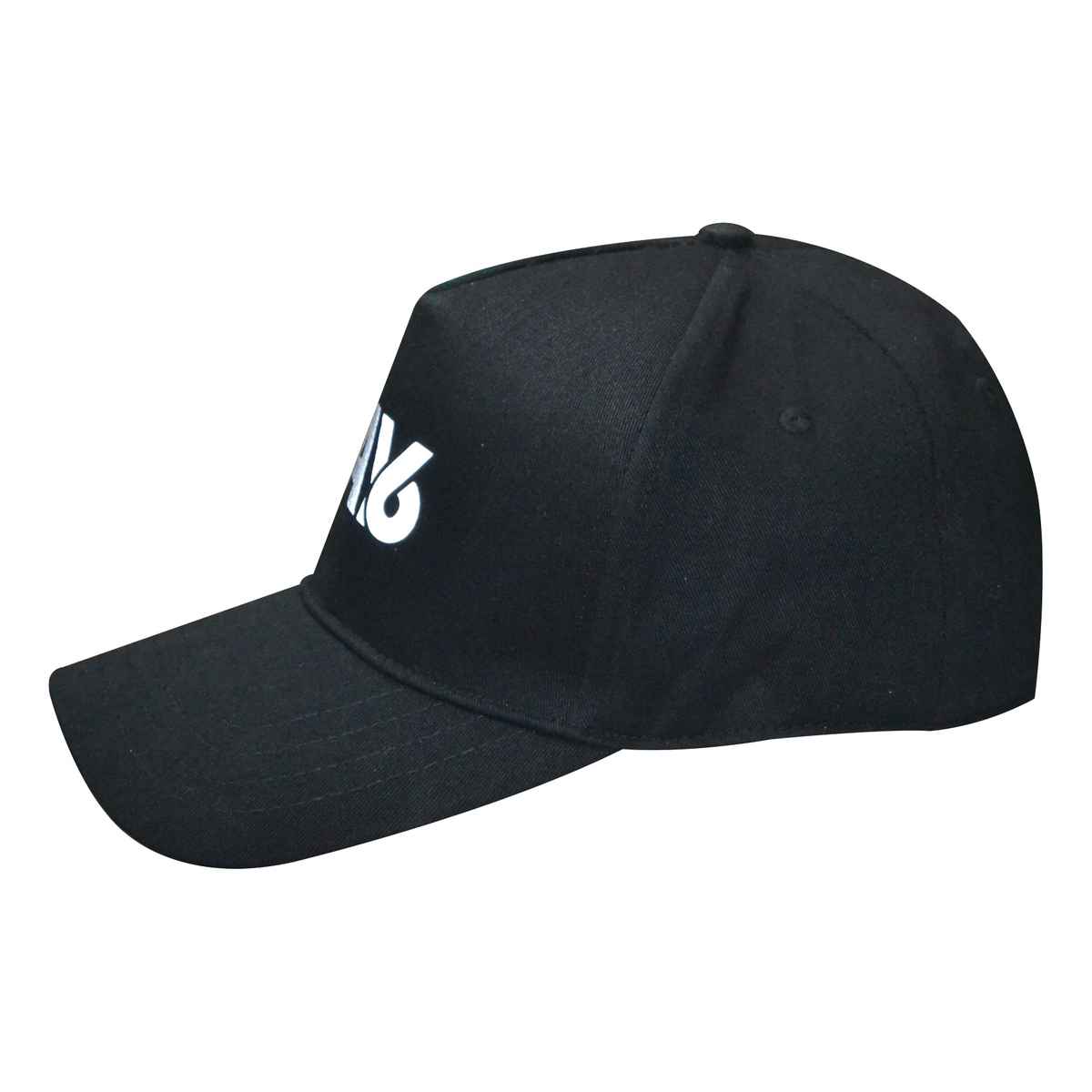 BAY6 Unisex Solid Cotton Cap | Black - One Size