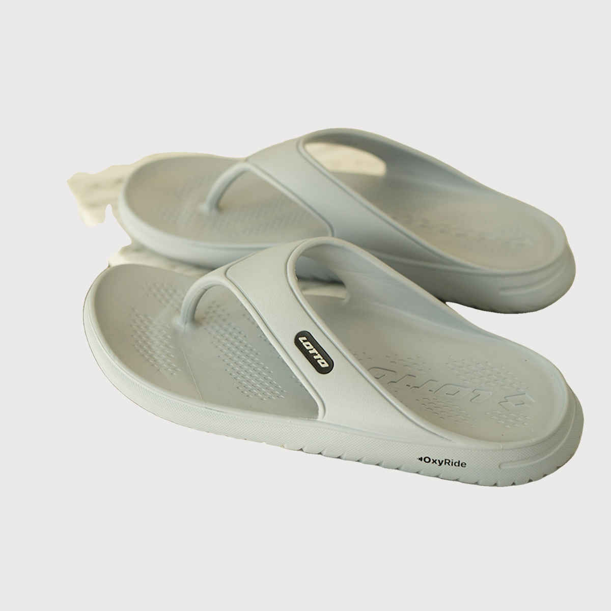 Lotto Men's Flip-Flops Momentum | Quarry and Black - UK 6